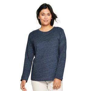 Women's Medium Sonoma Goods For Life Long Sleeve Crewneck Tee in Navy Blue